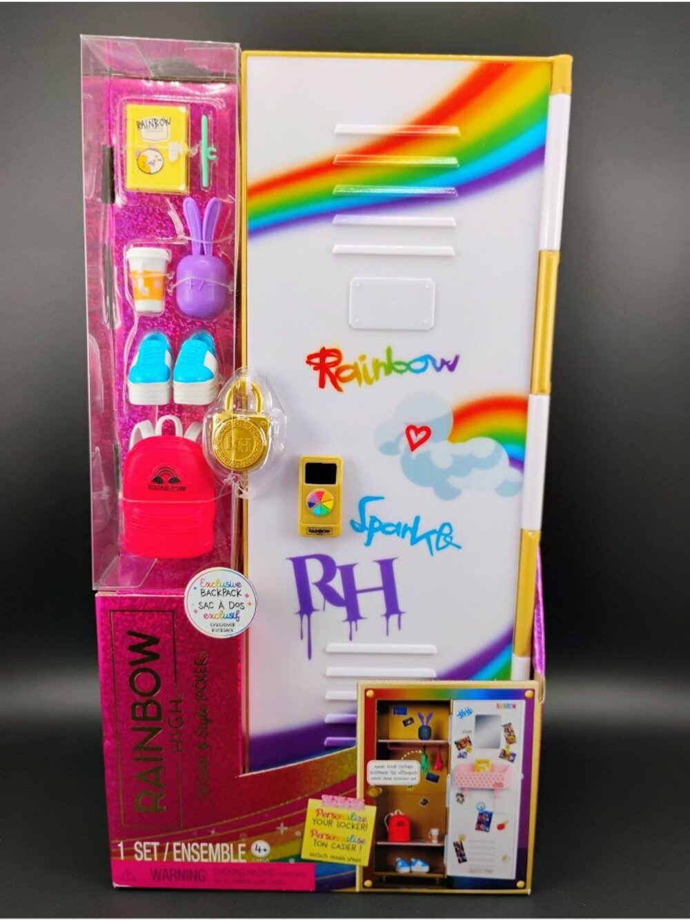 Rainbow High Design & Style Locker Playset With Accessories